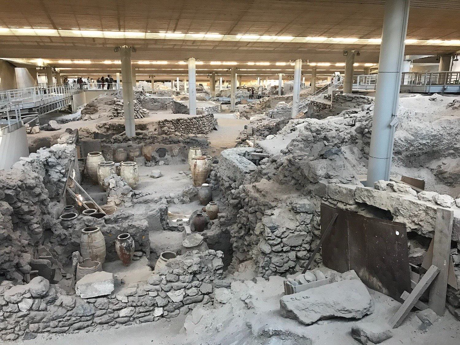 Ancient akrotiri — winter Greece