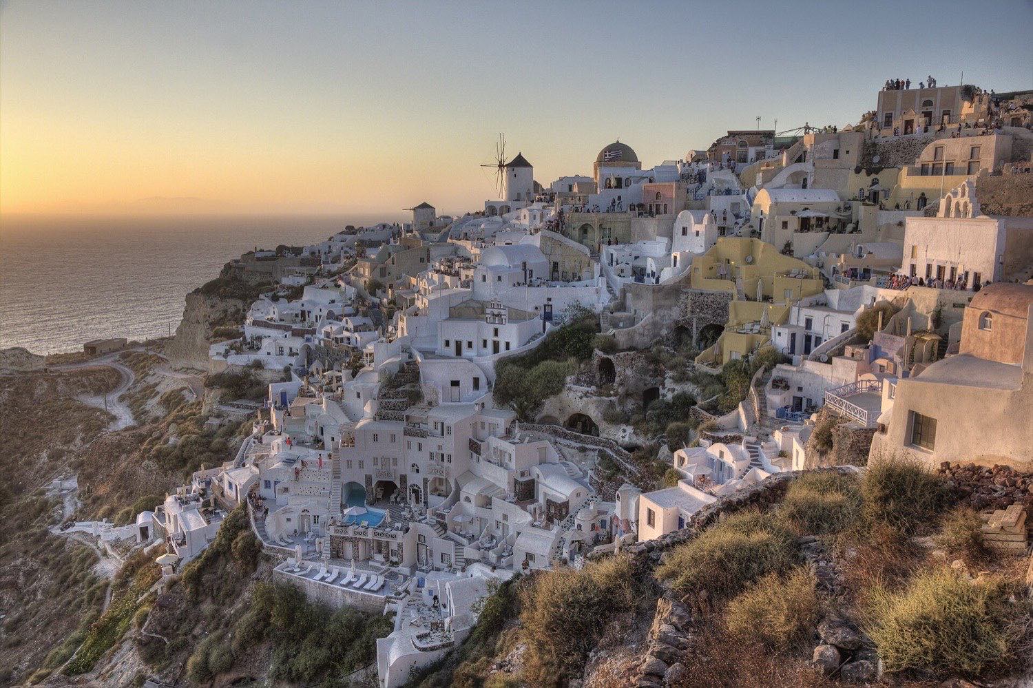 Oia sunset panoramio 2 — winter Greece