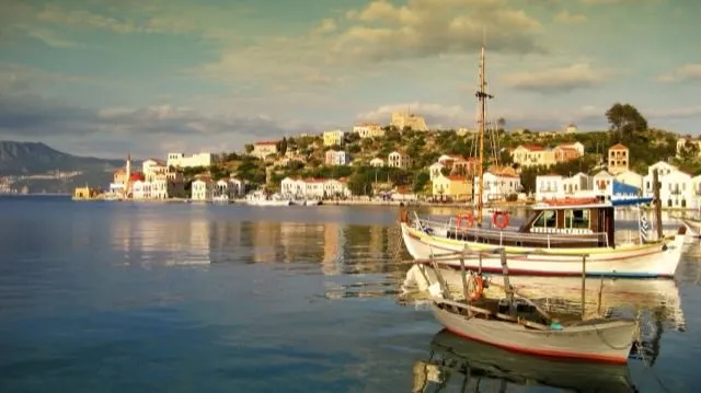 Port of castelorizo — winter Greece